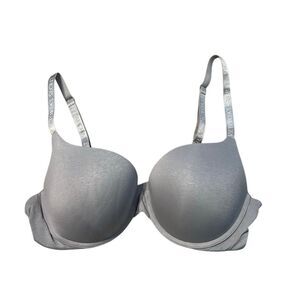 Victoria’s Secret Gray Full Coverage Push-Up T-Shirt Bra 40C